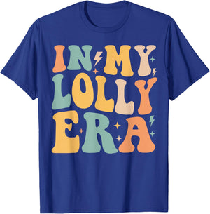 Retro Groovy In My Lolly Era Mother's Day T-Shirt - T-Shirt | Royal