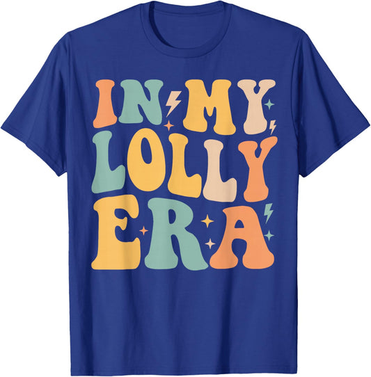 Retro Groovy In My Lolly Era Mother's Day T-Shirt - T-Shirt | Royal