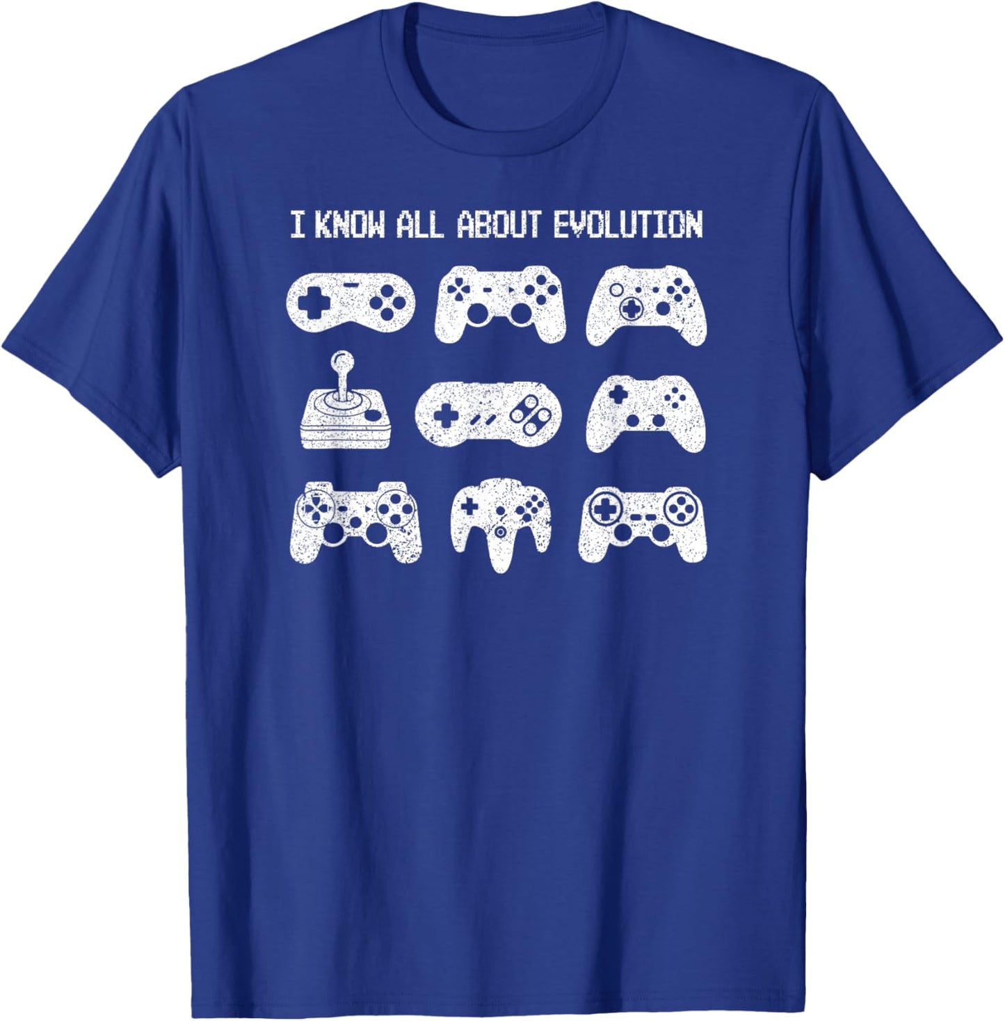 Control all the Things Video Game Controller Gaming Retro T-Shirt - T-Shirt | Royal