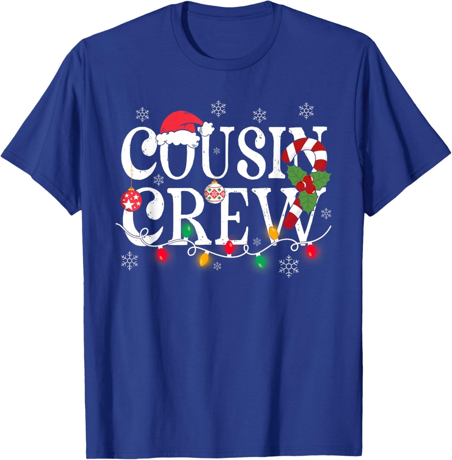 Cousin Crew Christmas Cousins Christmas Matching Family Kids T-Shirt - T-Shirt | Royal
