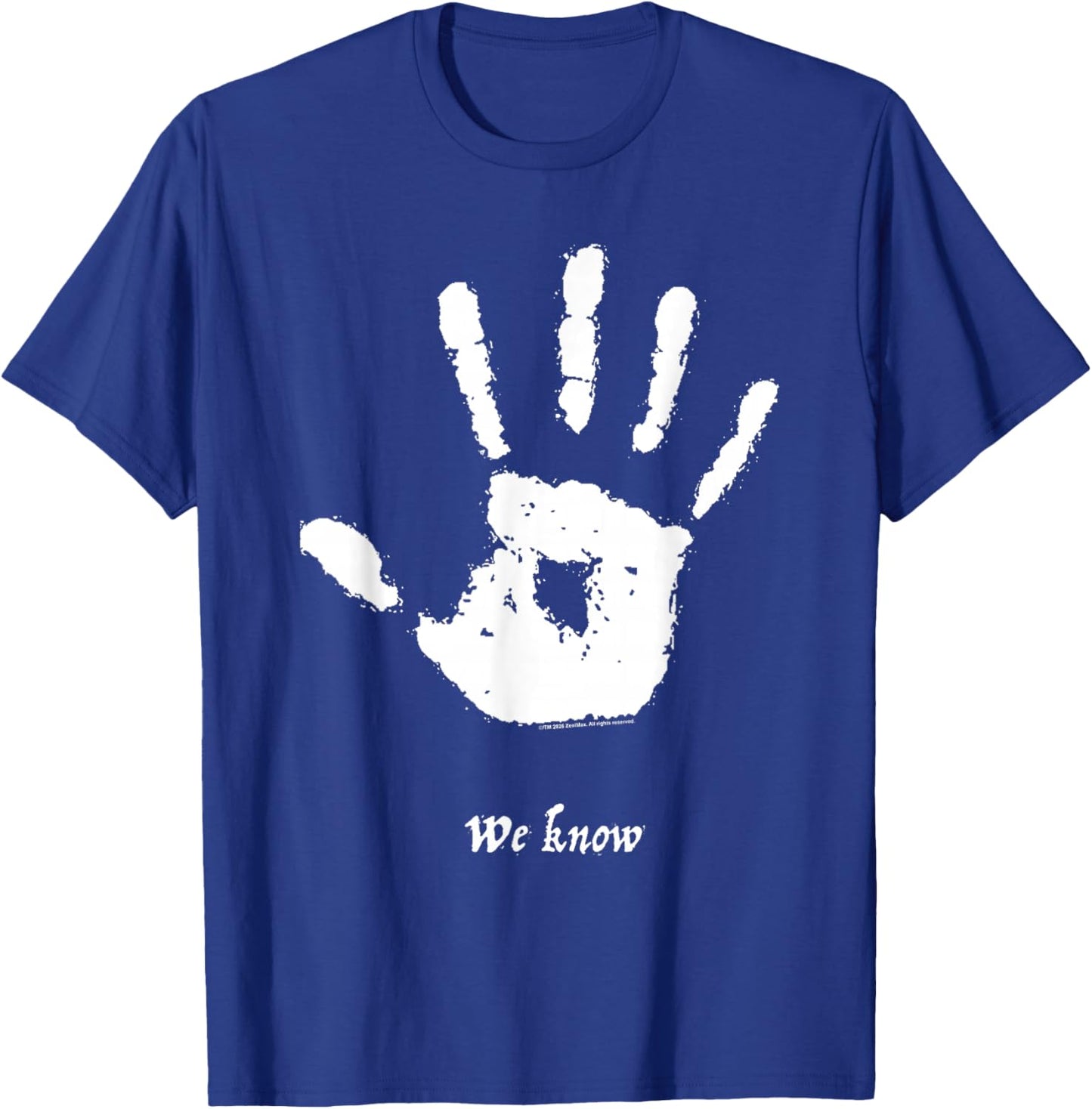 Skyrim We Know Dark Brotherhood Handprint Video Game T-Shirt - T-Shirt | Royal
