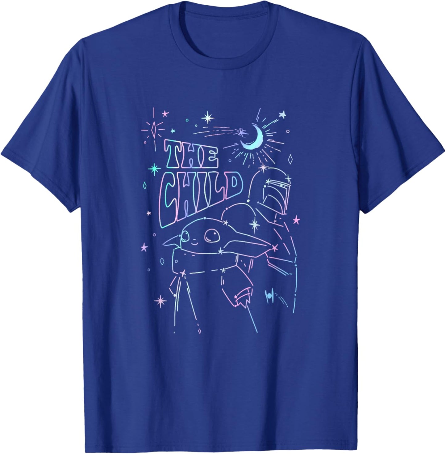 Star Wars The Mandalorian Star Constellation T-Shirt - T-Shirt | Royal