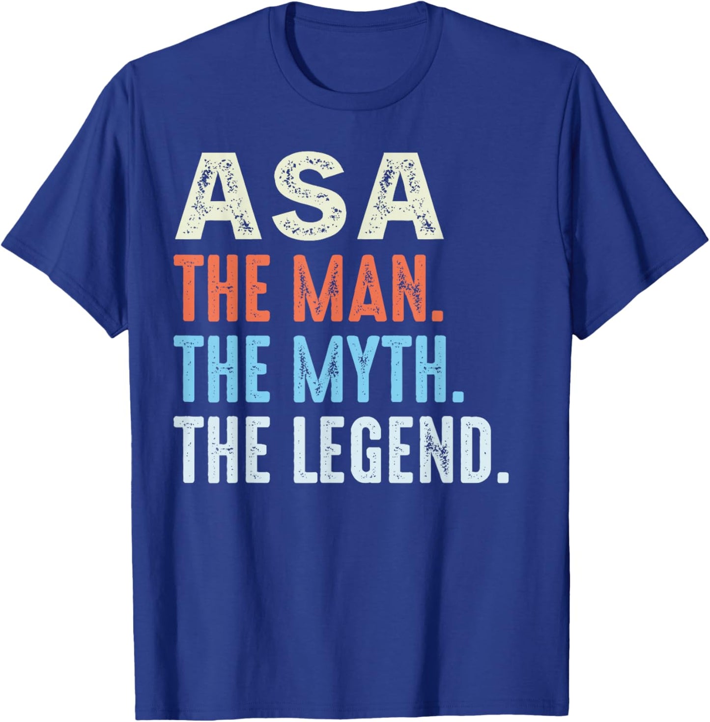 ASA The Legend Name Personalized Cute Idea Men Vintage ASA T-Shirt - T-Shirt | Royal