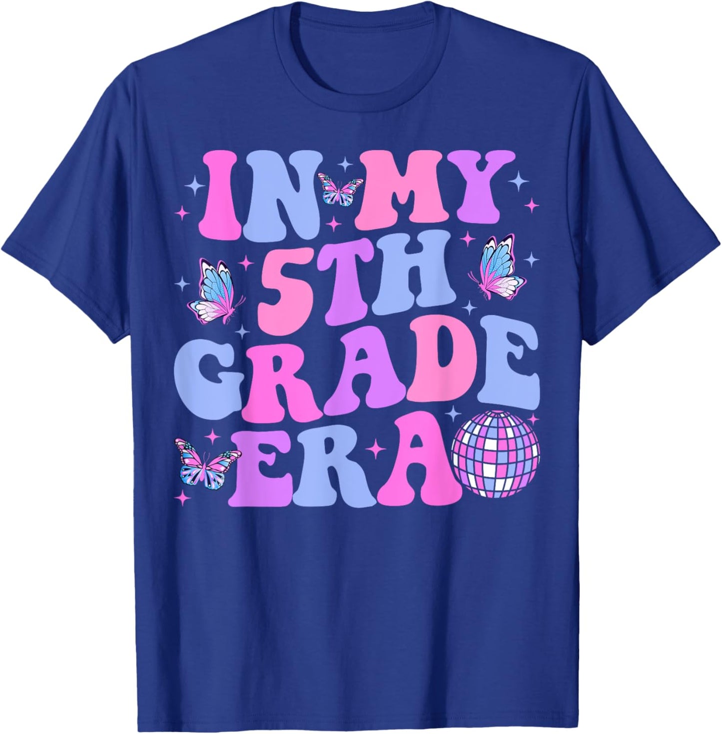In My 5th Grade Era Back To School Fifth Grade Teacher T-Shirt - T-Shirt | Royal
