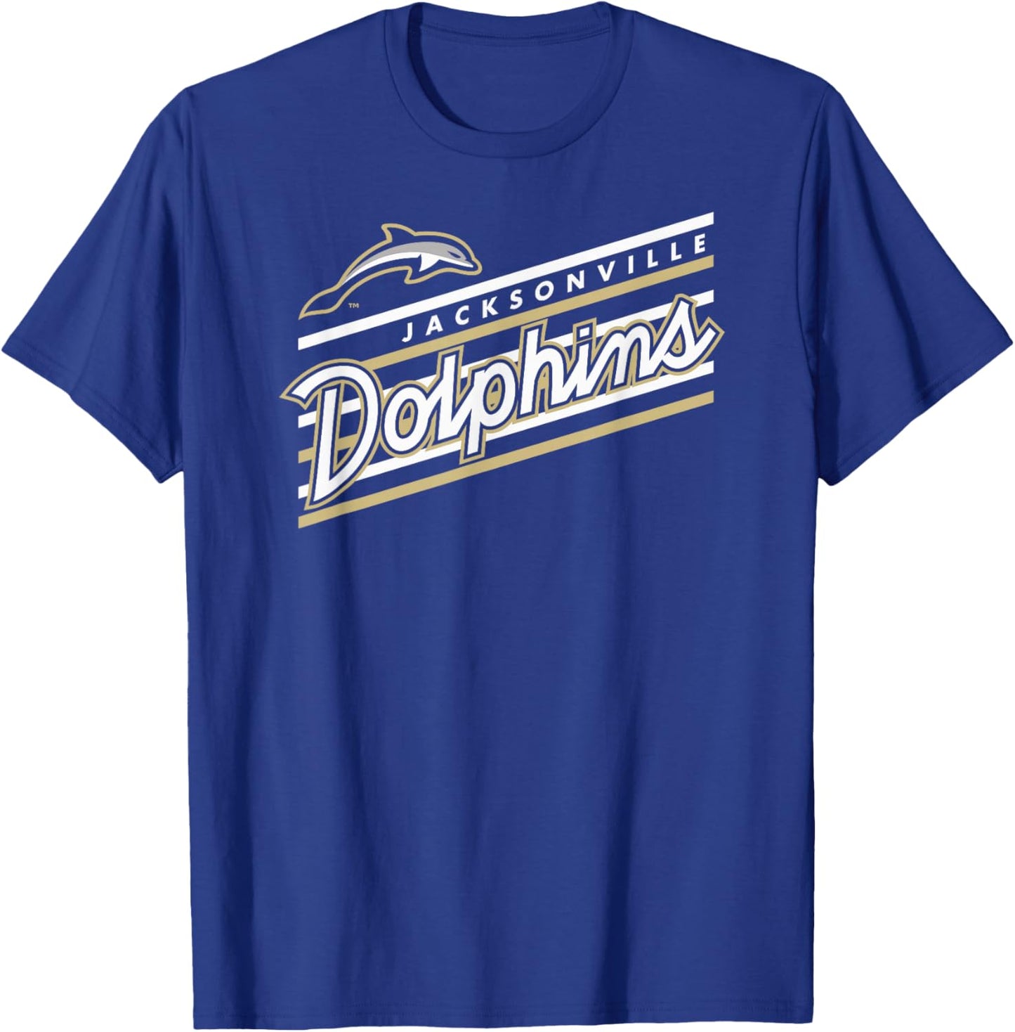 Jacksonville Dolphins Retro Performer Green T-Shirt - T-Shirt | Royal