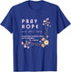 Pray Hope and Don't Worry Saint Padre Pio Catholic Faith T-Shirt - T-Shirt | Royal