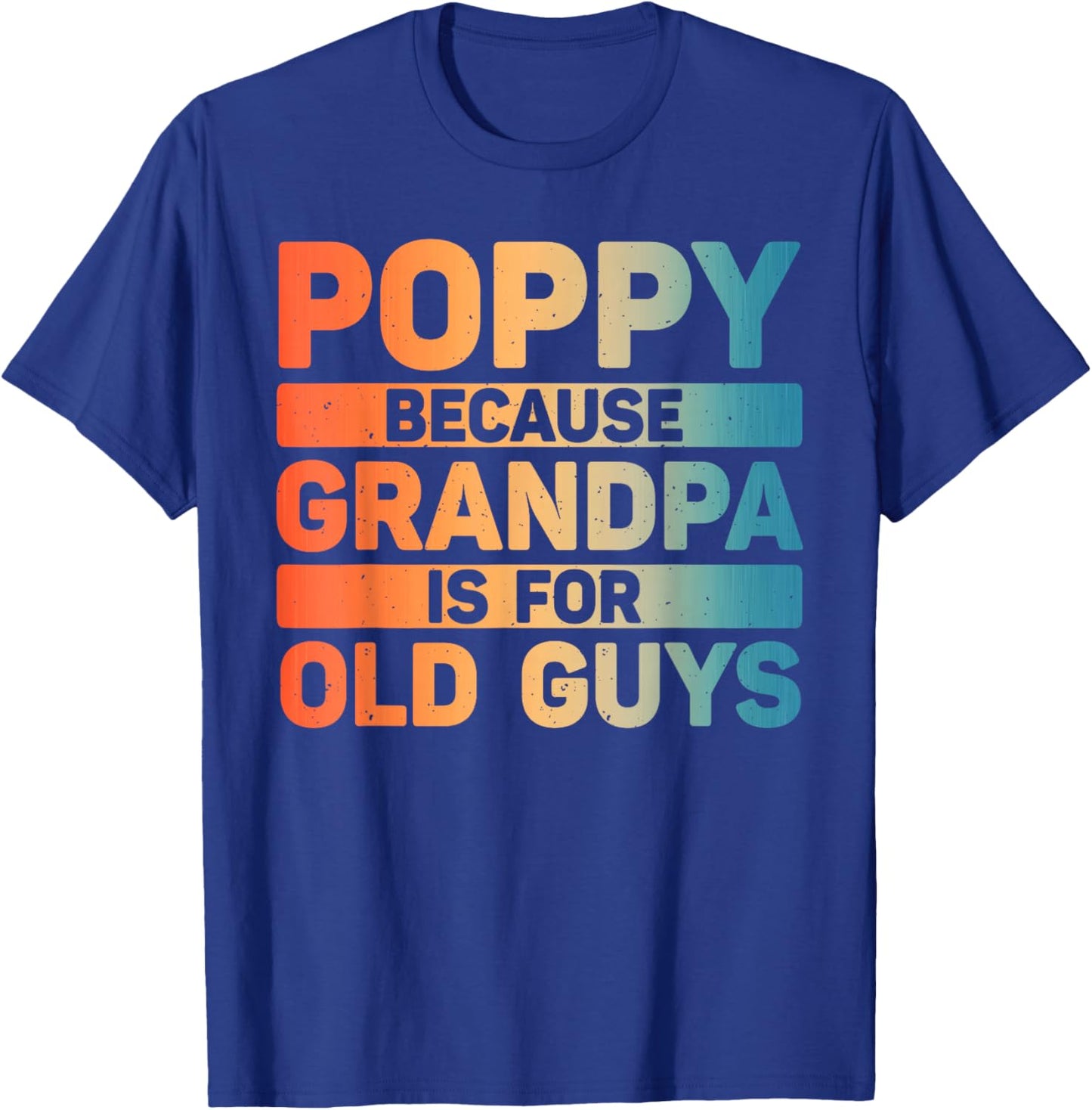 Poppy Design For Grandpa From Grandkids Father's Day Poppy T-Shirt - T-Shirt | Royal