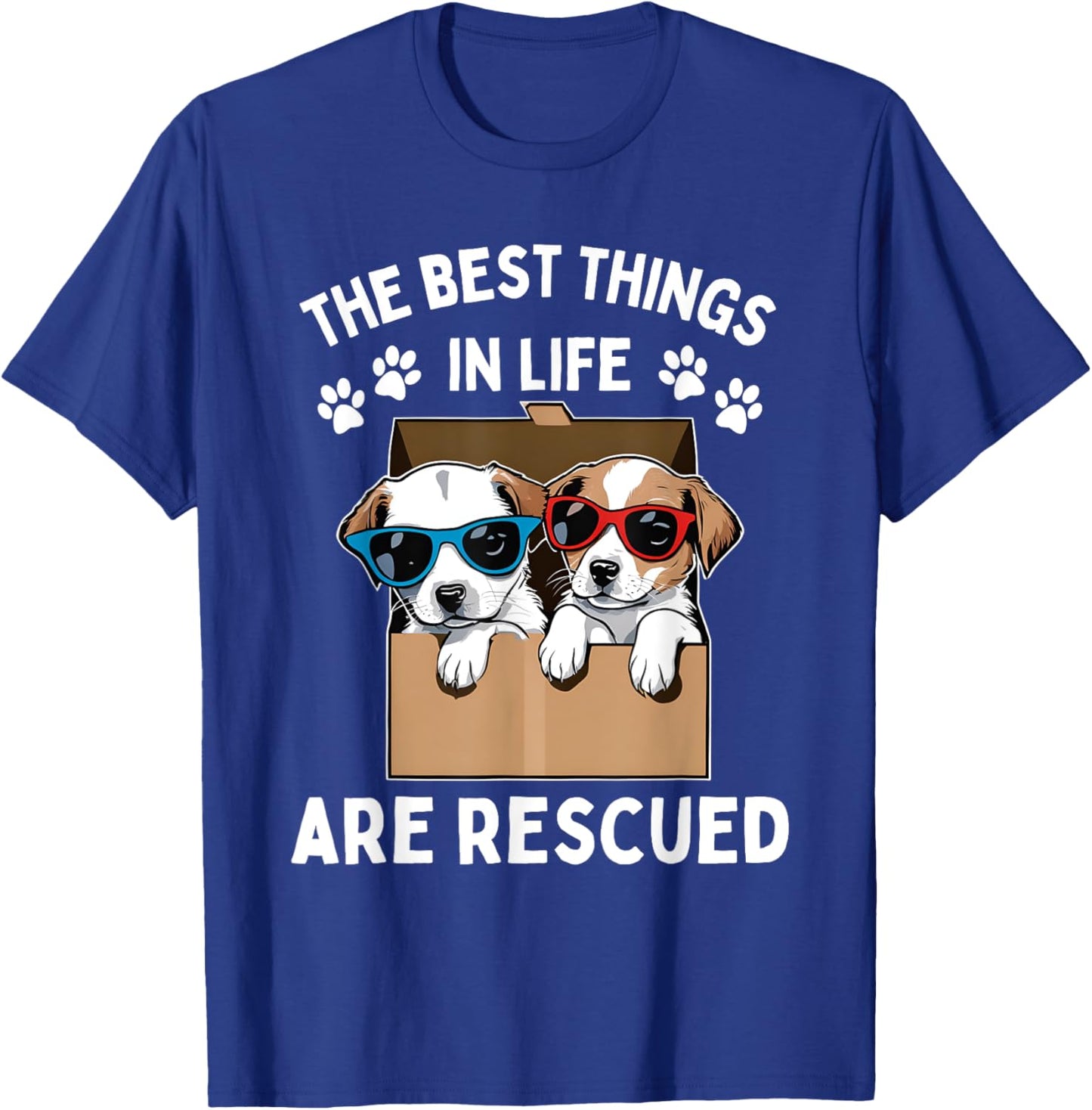 Cool Animal Rescue Art Women Animal Rescuer Lover T-Shirt - T-Shirt | Royal