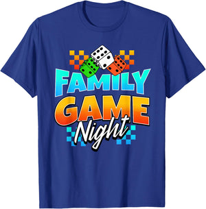 Matching Family Game Night T-Shirt - T-Shirt | Royal