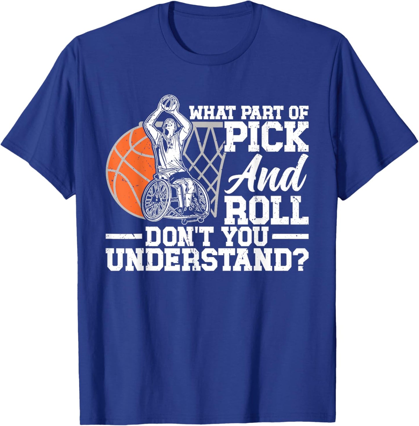Wheelchair Basketball T-Shirt - T-Shirt | Royal