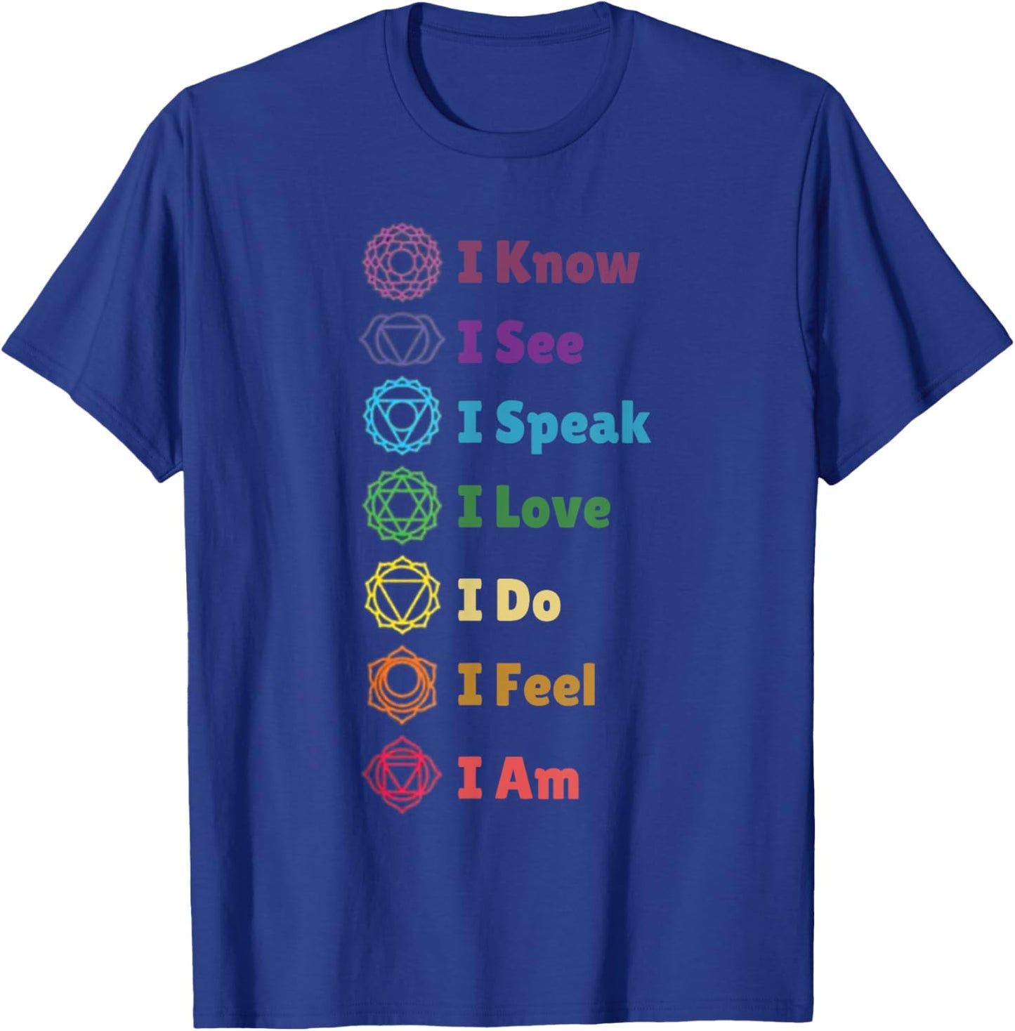 Chakra Alignment, Yoga, Meditation Spiritual T-Shirt - T-Shirt | Royal