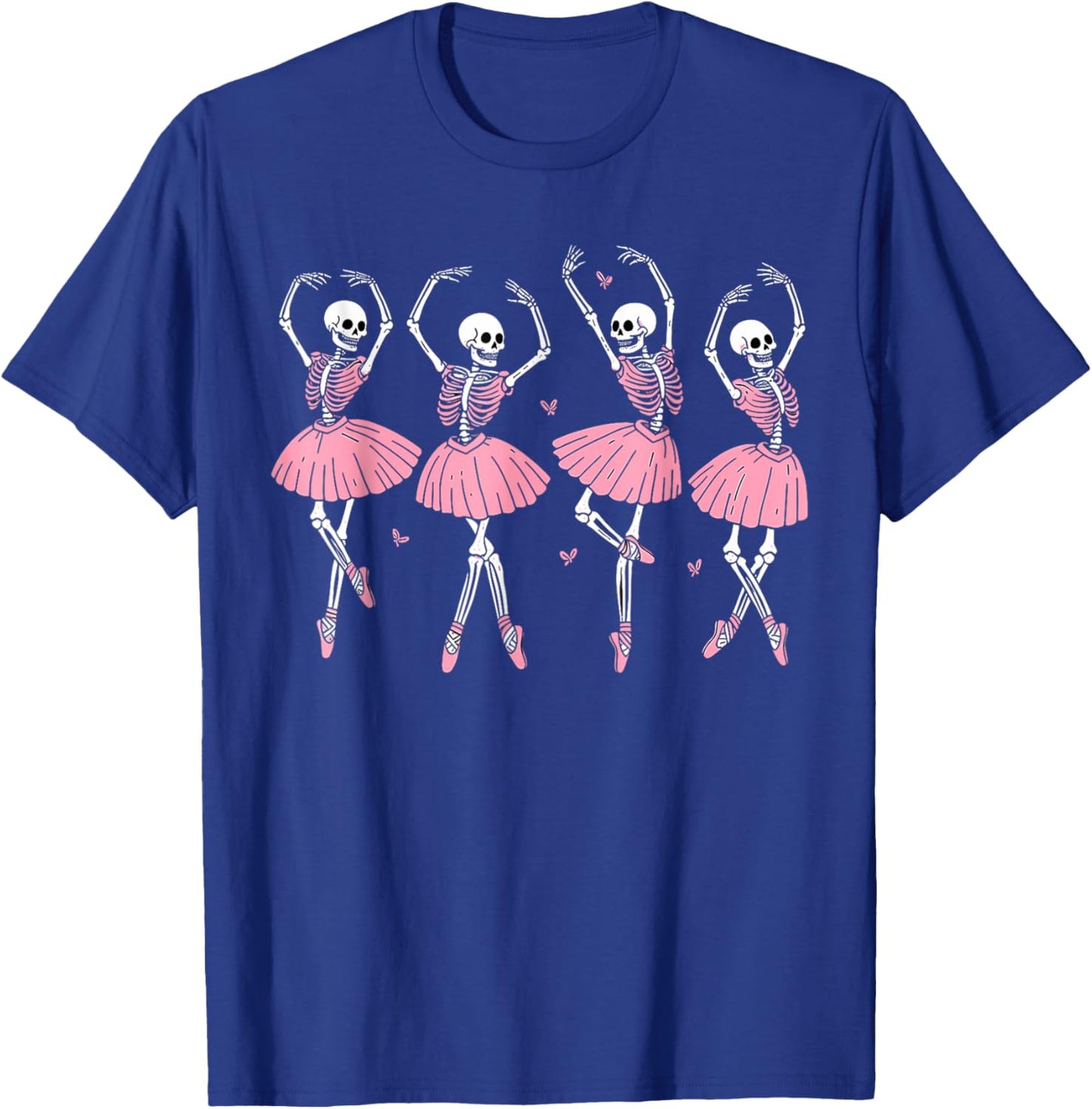 Skeleton Ballerinas Ballet Dance Cute Girl Halloween Costume T-Shirt - T-Shirt | Royal