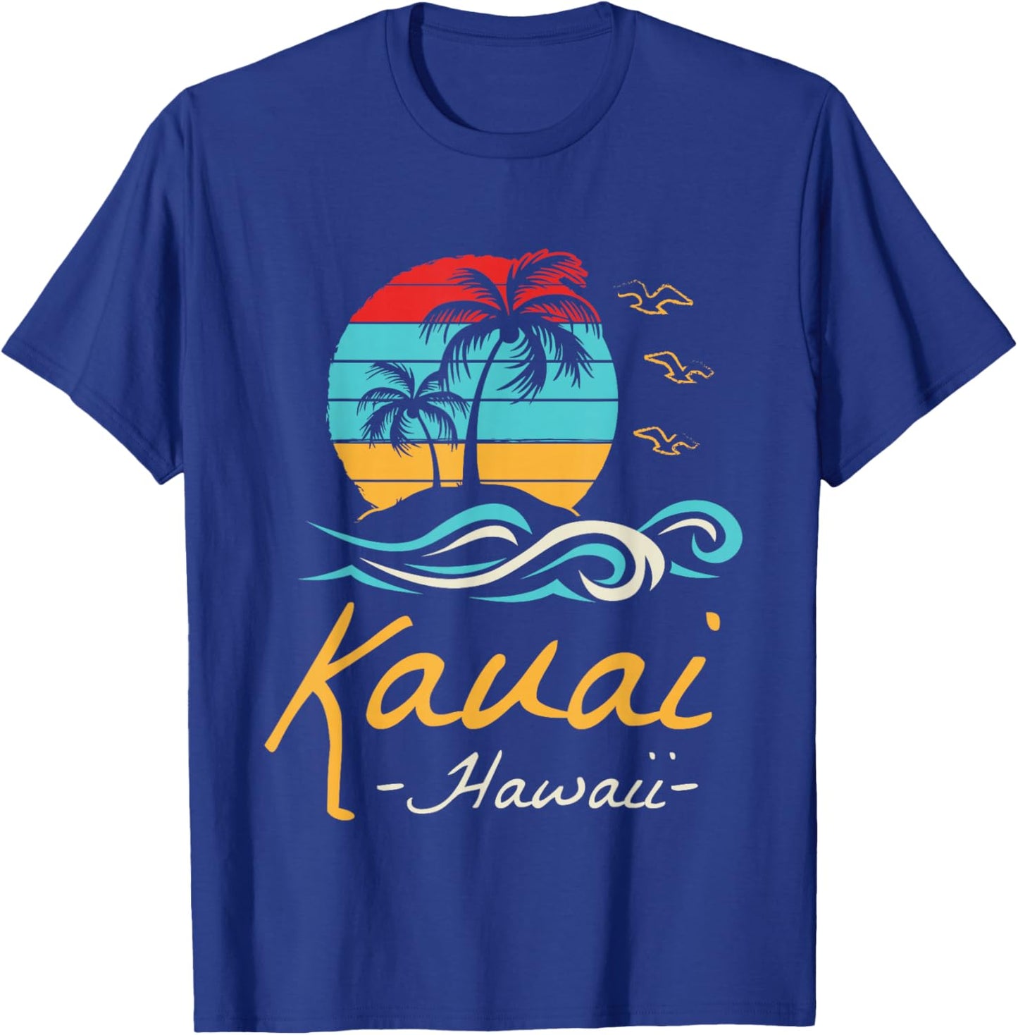 Kauai Island Tropical Paradise Hawaii Aloha Hawaiian Kauai T-Shirt - T-Shirt | Royal