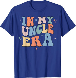 In My Uncle Era Retro Groovy Father's Day T-Shirt - T-Shirt | Royal