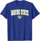 Wayne State University Warriors Arch Logo T-Shirt - T-Shirt | Royal