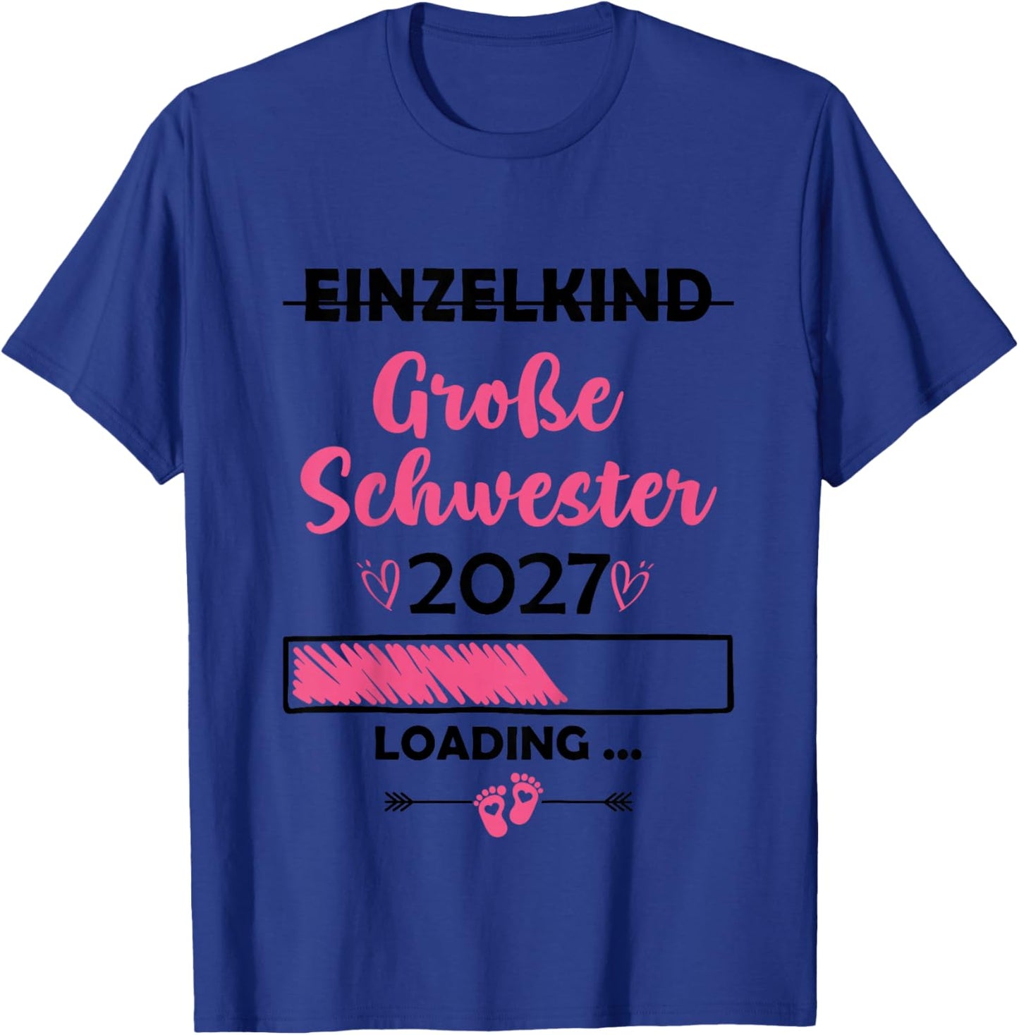 Kinder Ich Werde Große Schwester 2027 Einzelkind Große Schwester T-Shirt - T-Shirt | Royal