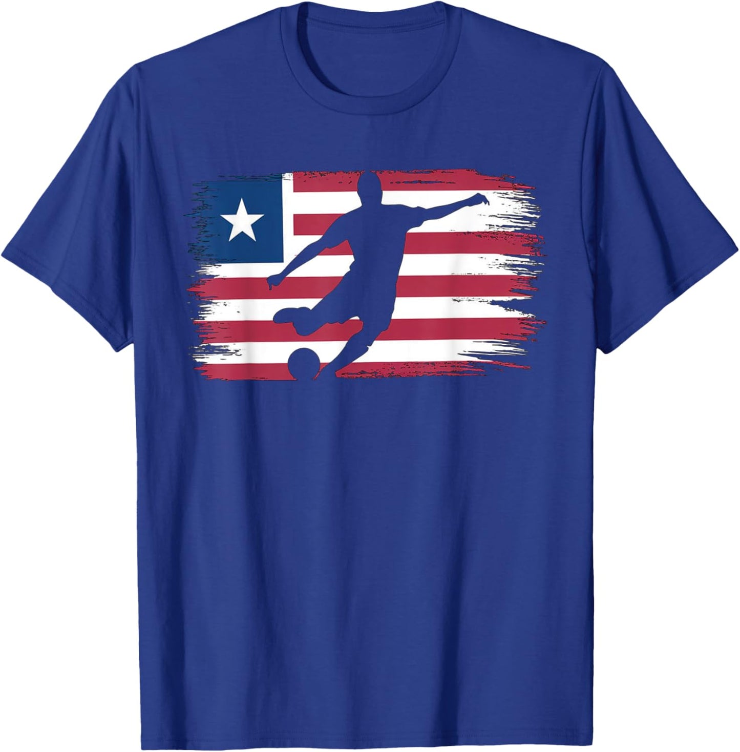 Liberia Soccer T-Shirt - T-Shirt | Royal
