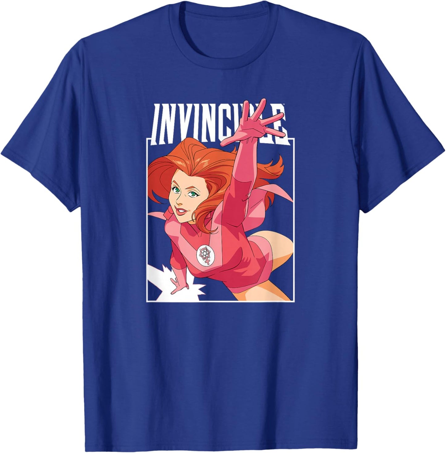 Invincible - Atom Eve Character Logo T-Shirt - T-Shirt | Royal