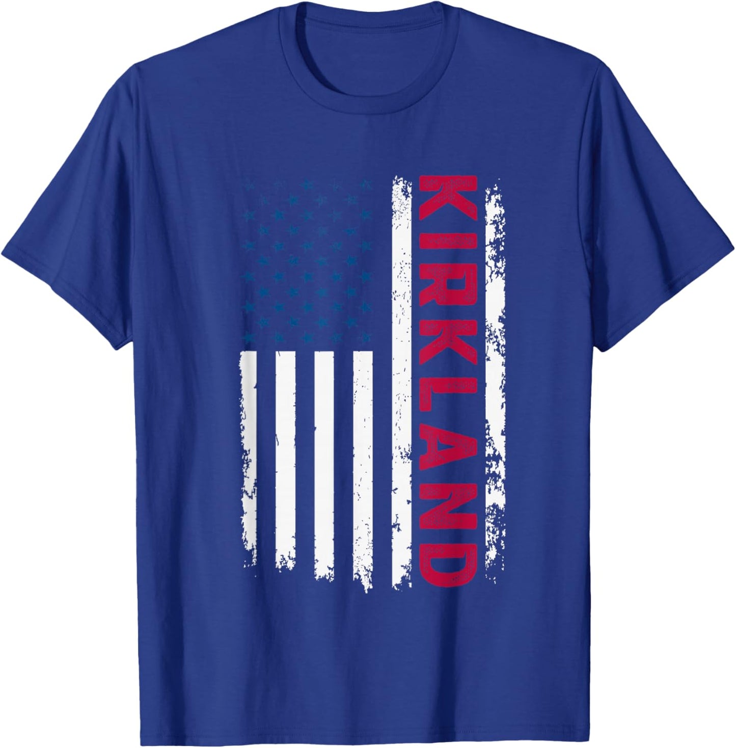 Kirkland USA Flag Lover Patriotic American Kirkland T-Shirt - T-Shirt | Royal