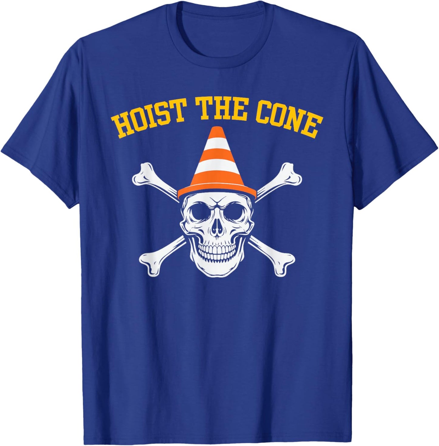 Hoist The Cone Pirates T-Shirt - T-Shirt | Royal