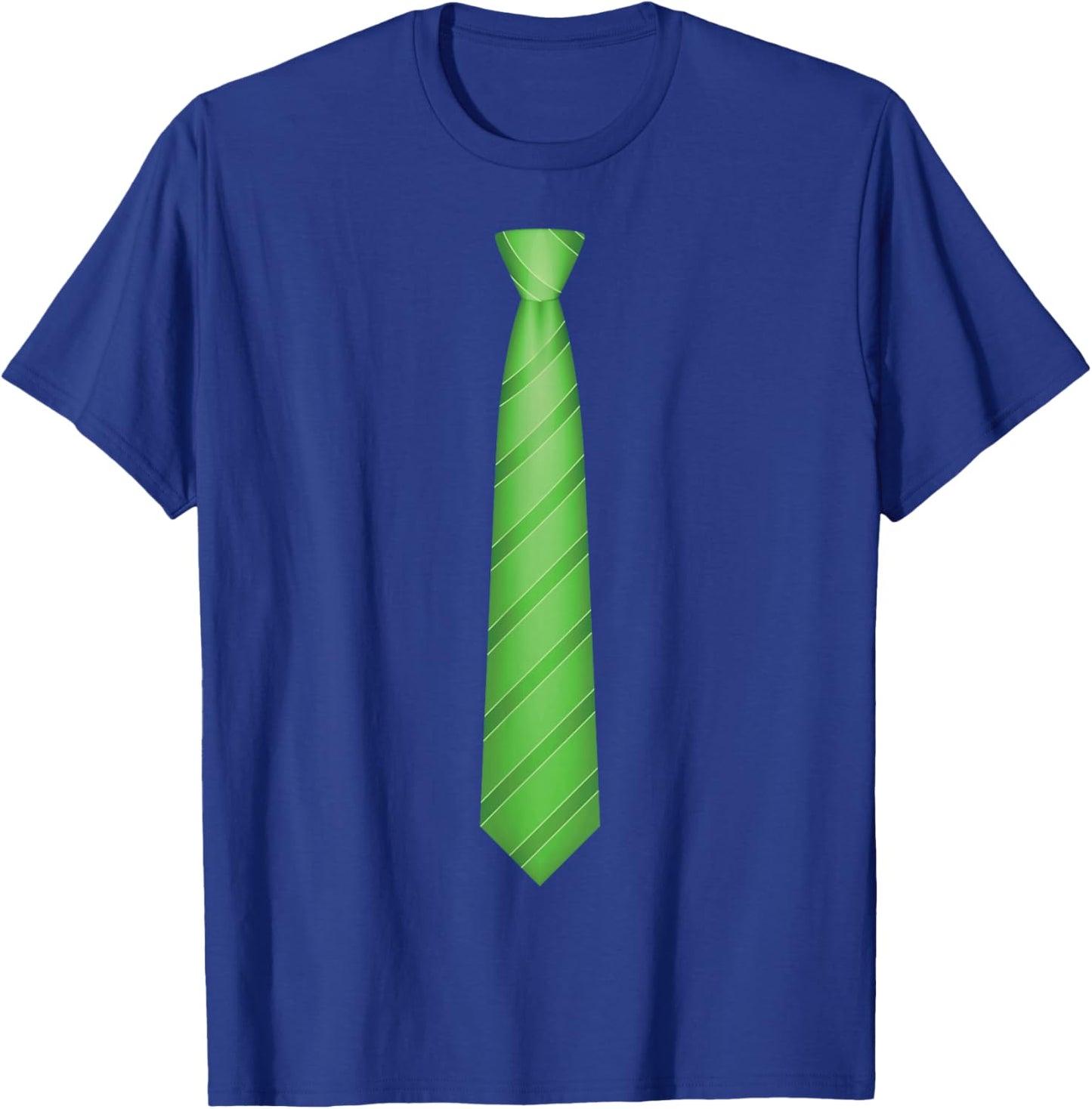 Green Tie, Necktie Funny Dress Graphic T-Shirt - T-Shirt | Royal