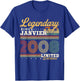 Vintage Birthday Gift 18 Years Born in January 2008 T-Shirt - T-Shirt | Royal