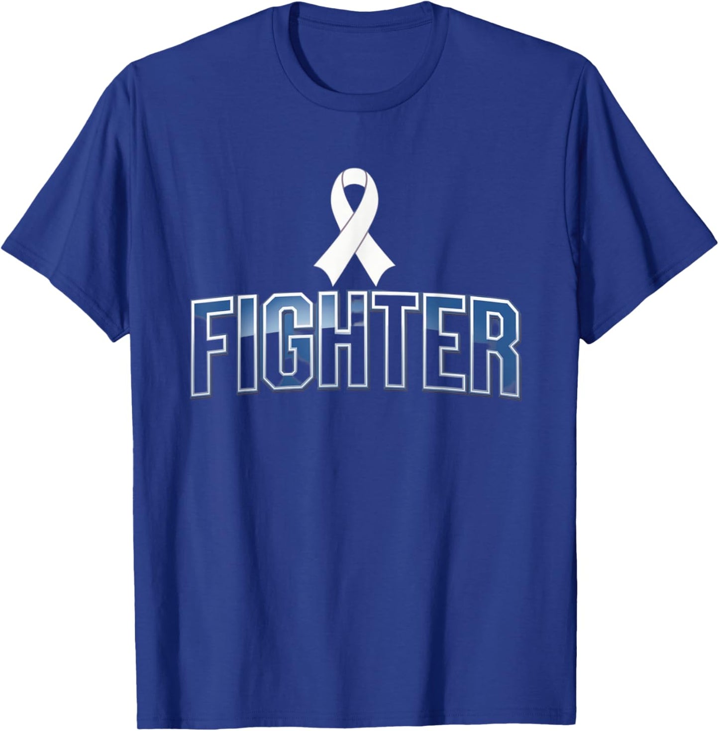 Lung Cancer Awareness Ribbon Support Squad T-Shirt - T-Shirt | Royal