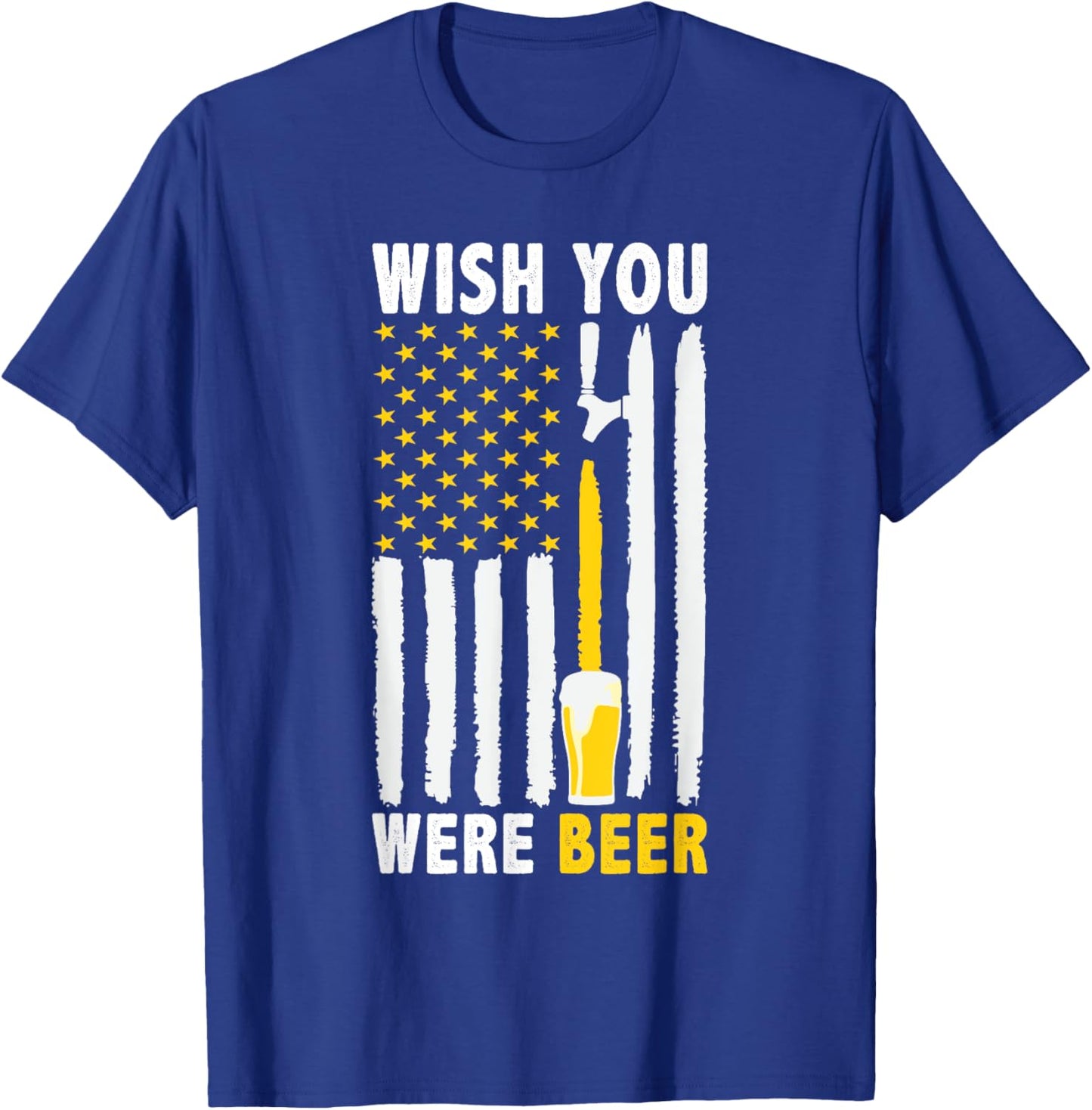 Wish You Were Beer Vintage Craft Beer Home Brewing Brewery T-Shirt - T-Shirt | Royal