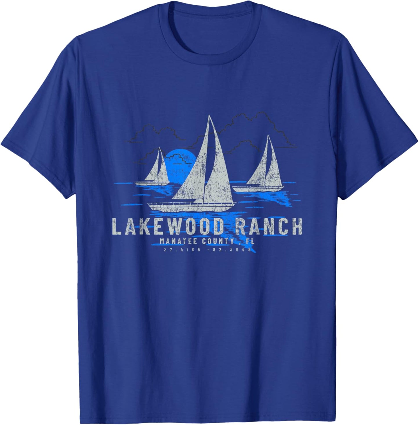 Lakewood Ranch Florida Yachting Souvenir Lakewood Ranch T-Shirt - T-Shirt | Royal