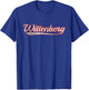 Wittenberg Vintage Varsity Distressed Throwback Style T-Shirt - T-Shirt | Royal