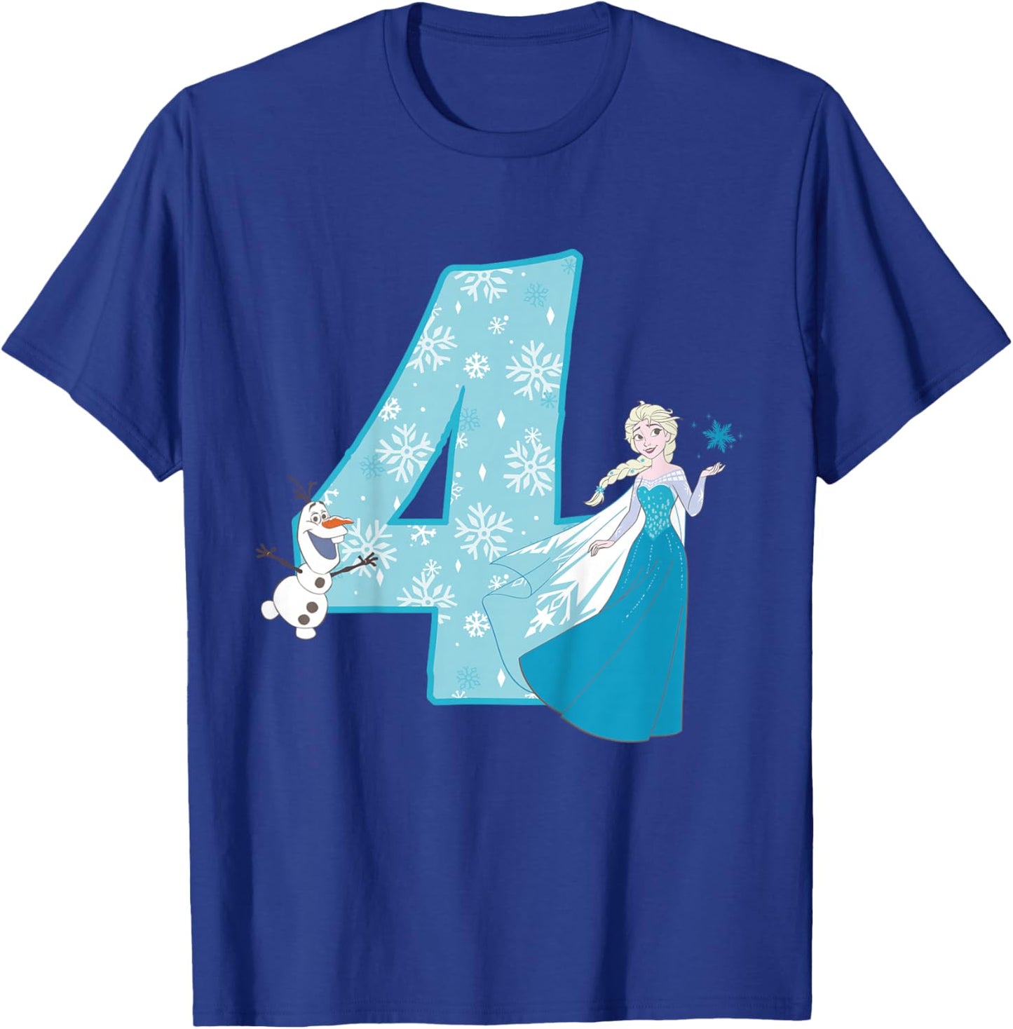 Frozen Elsa 4 Geburtstag T-Shirt - T-Shirt | Royal