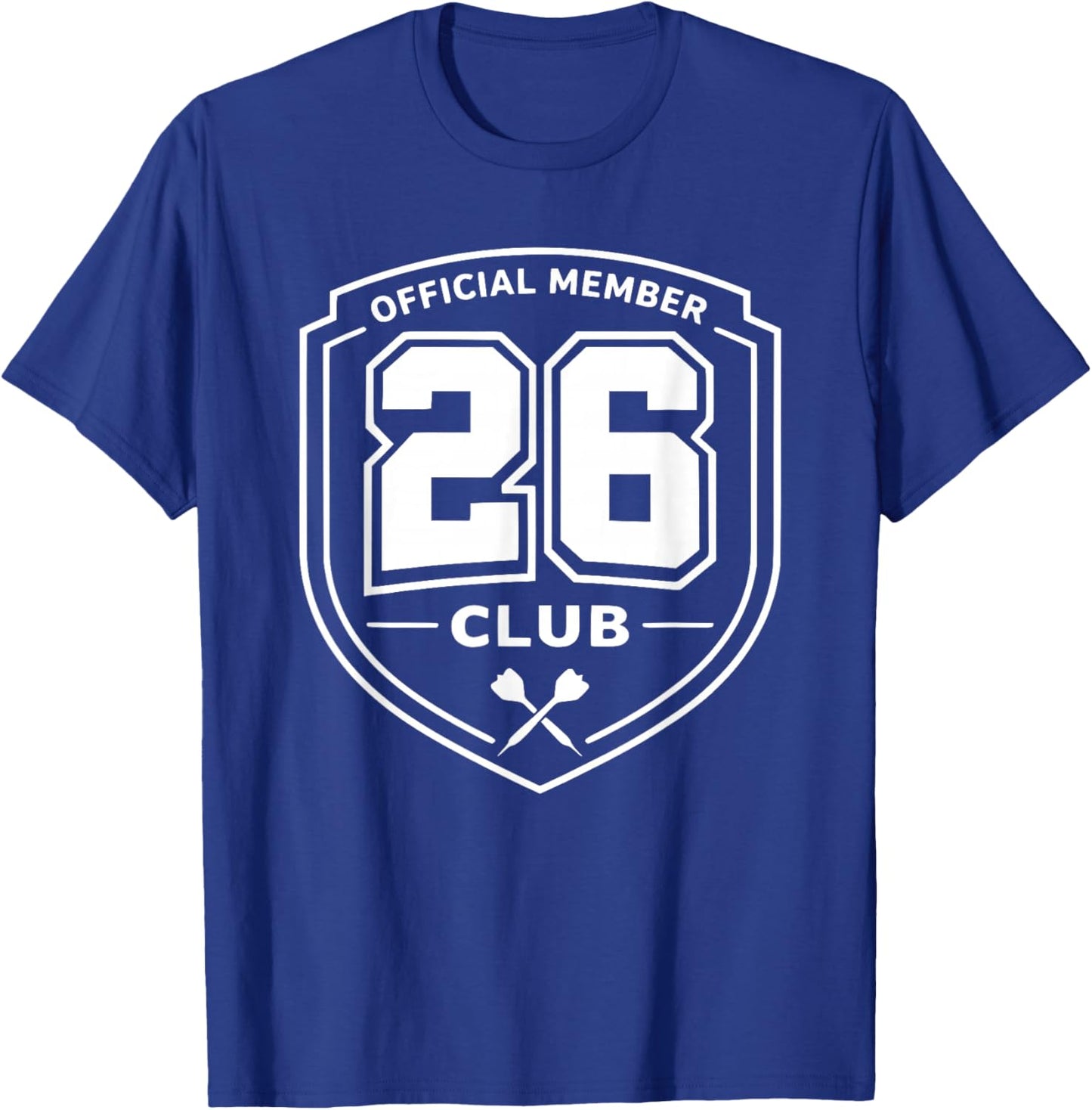 26 Club Darts Athletic Badge Design für Liga-Spieler T-Shirt - T-Shirt | Royal
