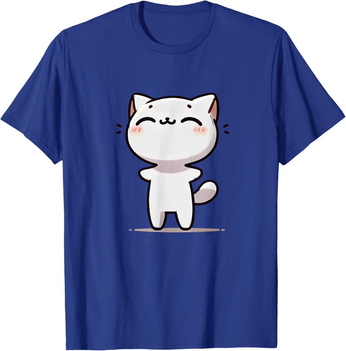 Kawaii Anime Cat Kids T-Shirt - T-Shirt | Royal