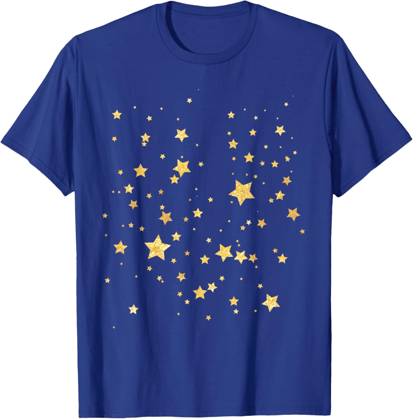 Vintage Star - Stars Pattern T-Shirt - T-Shirt | Royal