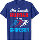 My Favorite Runner Is My Grandson Proud Track Field Support T-Shirt - T-Shirt | Royal