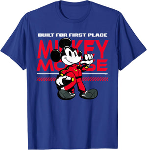 Disney Racing Mickey Mouse Race Driver Built for 1st Place T-Shirt - T-Shirt | Royal