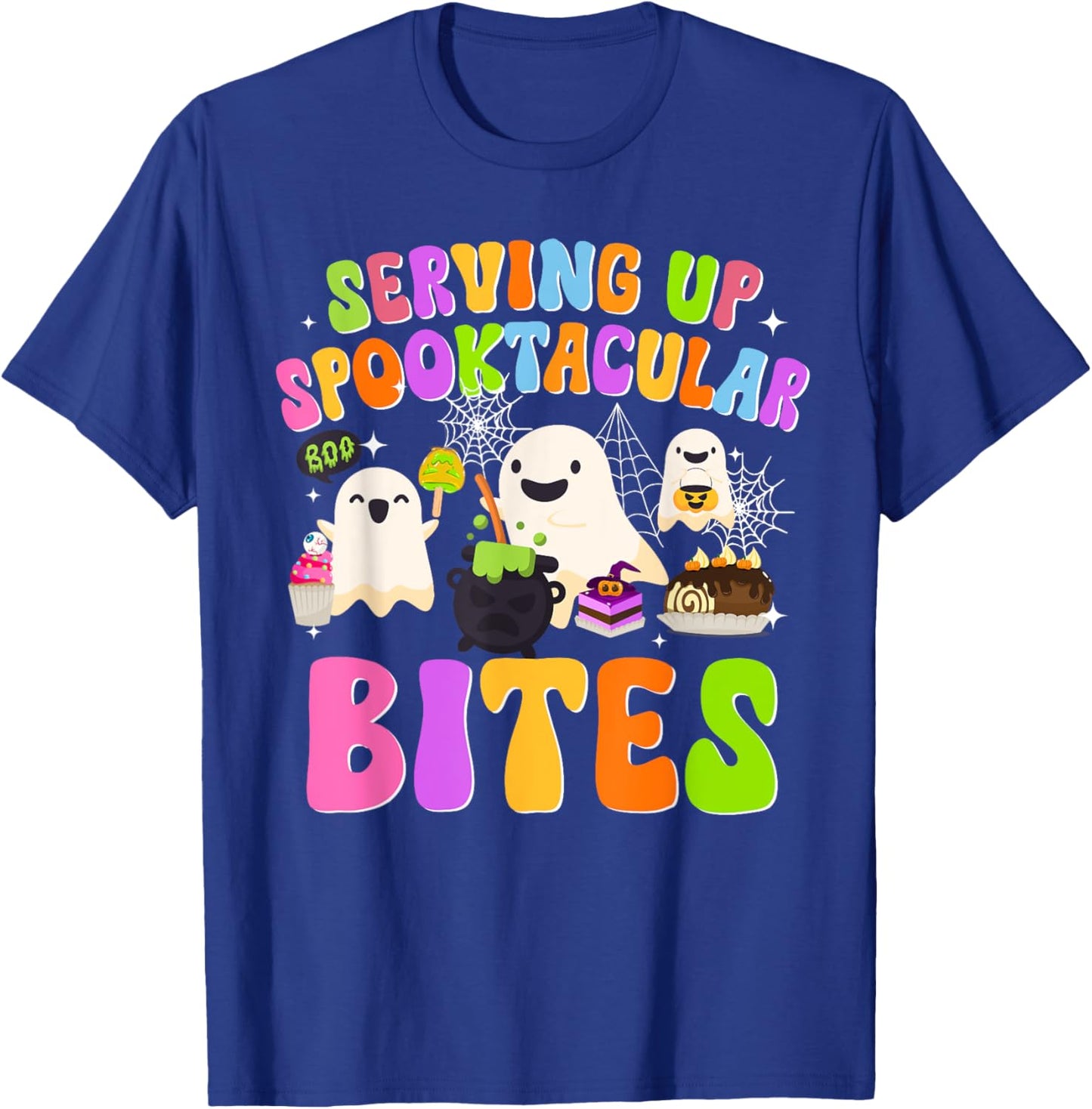Spooky Lunch Lady Halloween School Cafeteria Worker Funny T-Shirt - T-Shirt | Royal