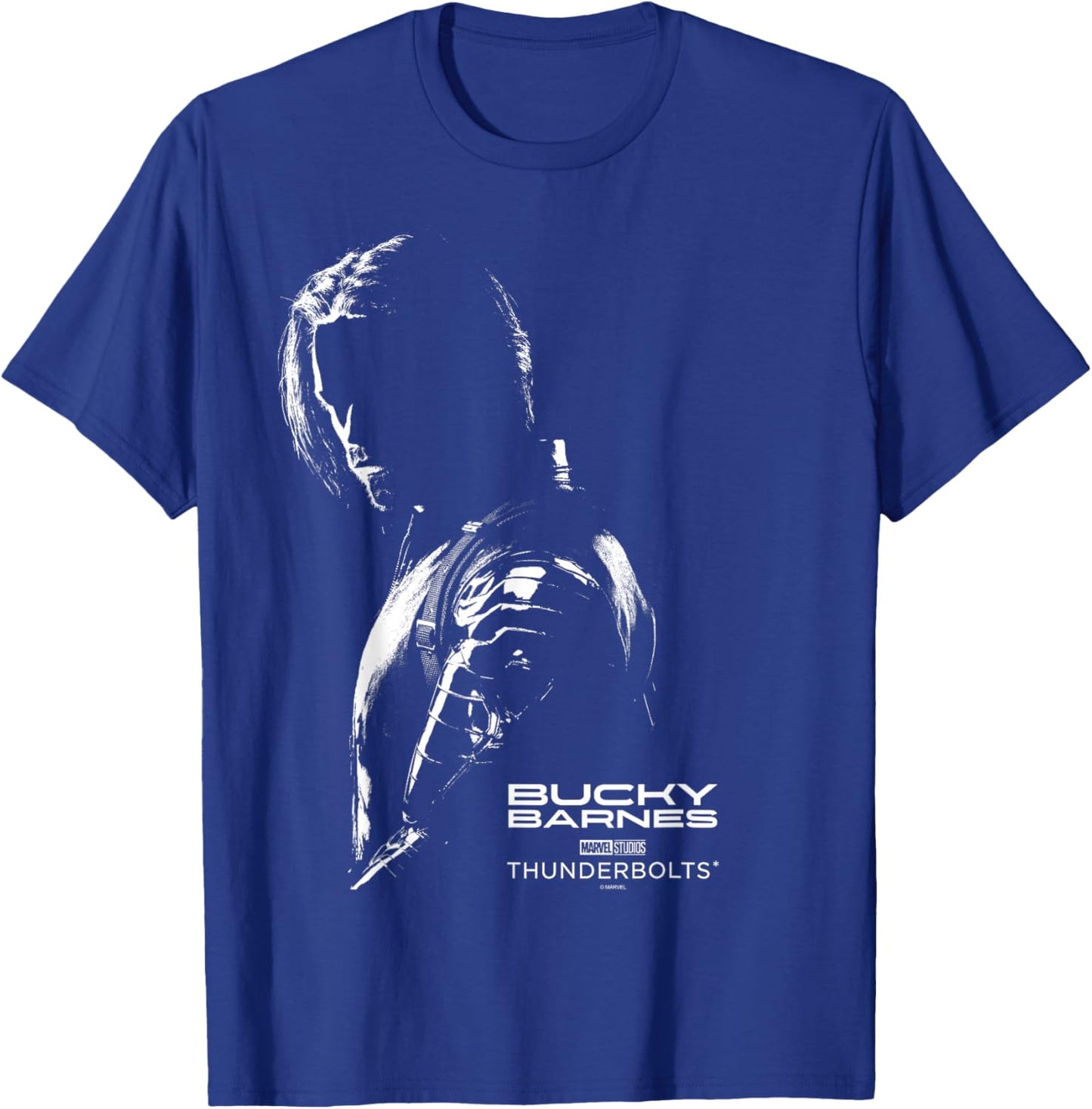 Marvel's Thunderbolts - Bucky Barnes Silhouette T-Shirt - T-Shirt | Royal
