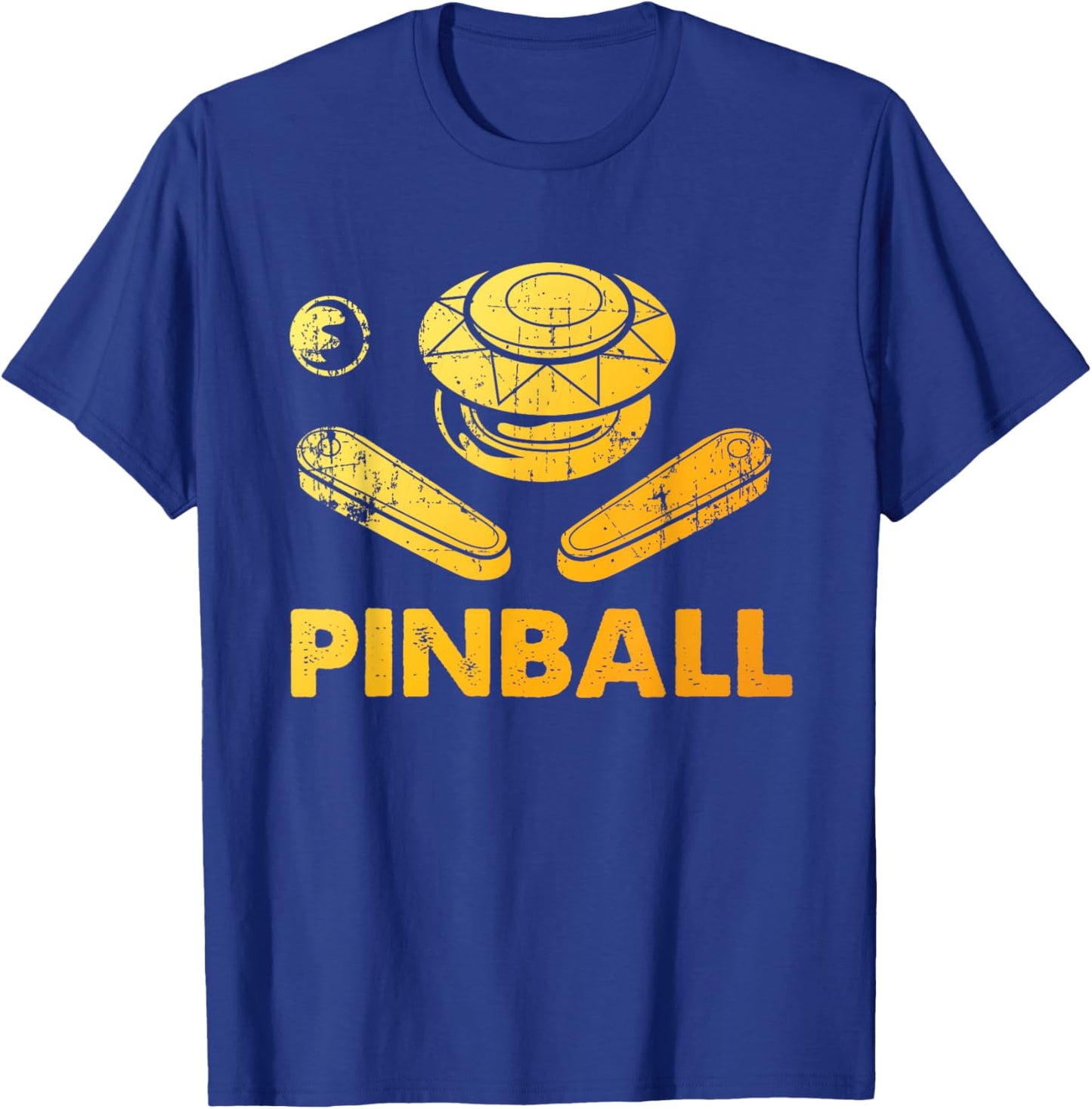 Cool Arcade Gaming Pinball Player Gift Men Women Vintage Pinball Funny Pinballer Machine Flipping Ball Lovers T-Shirt - T-Shirt | Royal