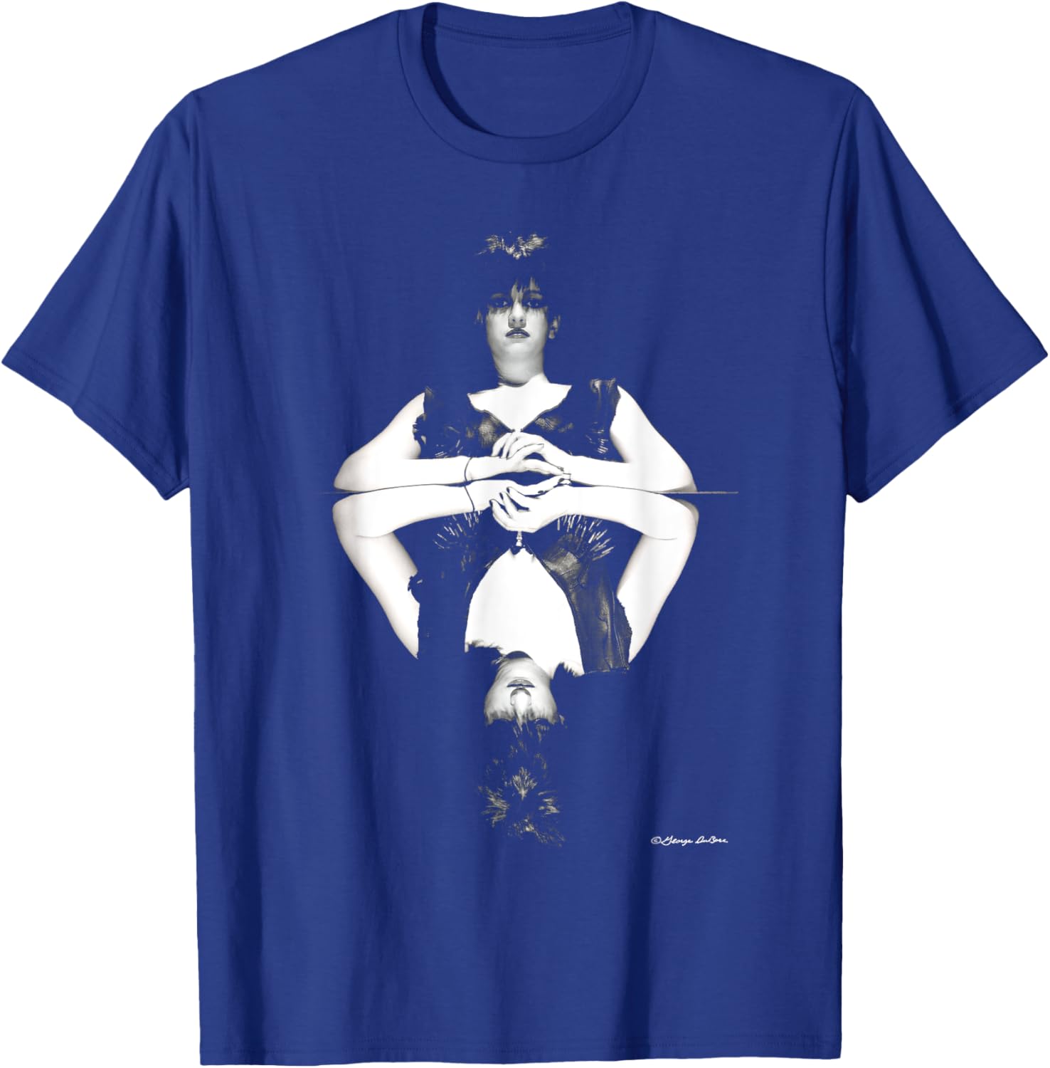 Lydia Lunch Queen Of Siam Outtake B&W By George DuBose T-Shirt - T-Shirt | Royal