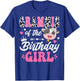 Grammie Of The Birthday Girl Cute Cow Farm 1St Birthday T-Shirt - T-Shirt | Royal