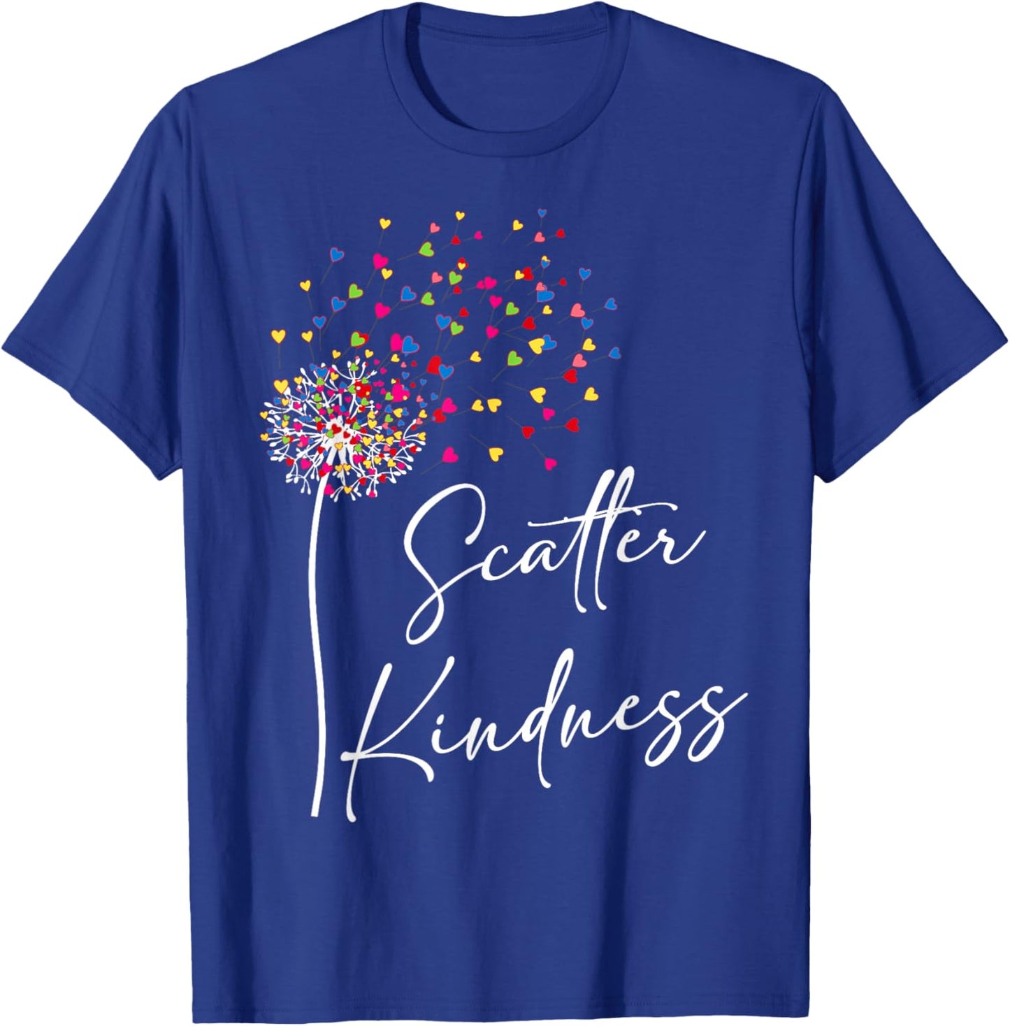 Scatter Kindness Matters World Kindness Day Teacher Kids T-Shirt - T-Shirt | Royal
