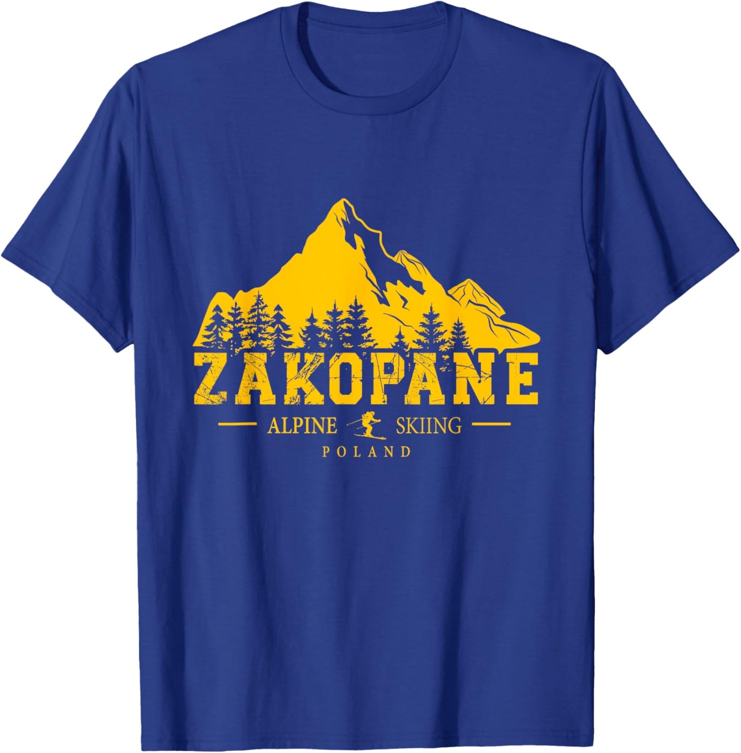 Zakopane Poland Ski Resort Alpine Skiing Polish Tatra T-Shirt - T-Shirt | Royal