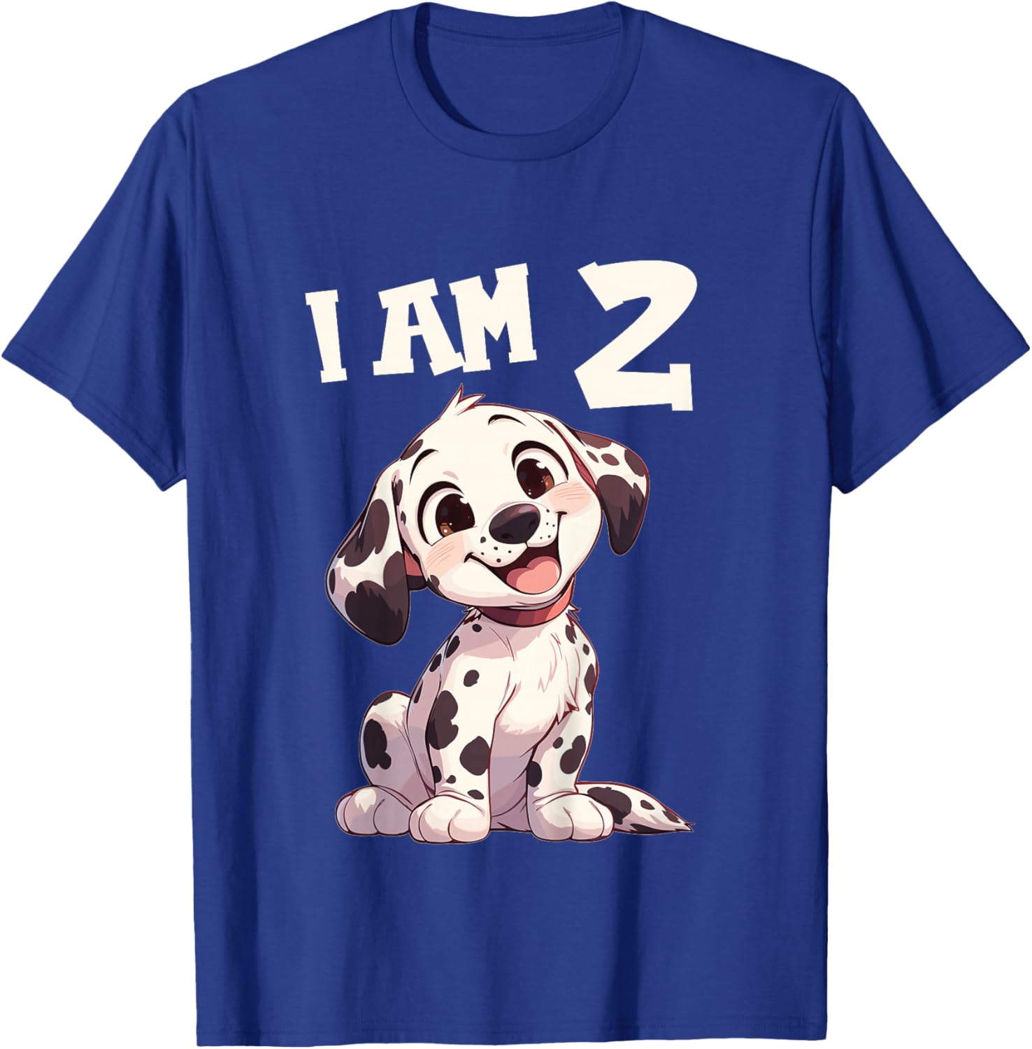 Kids 2 Years old 2th birthday Dalmatian Dogs Dalmatian Dog T-Shirt - T-Shirt | Royal