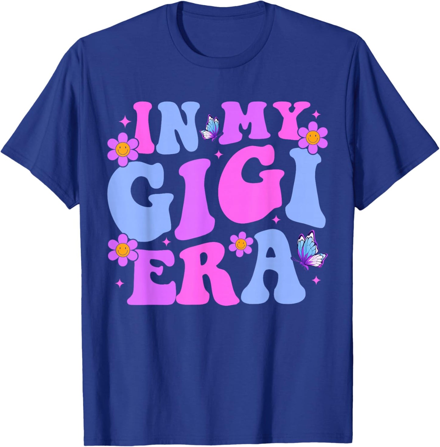 in My Gigi Era Pregnancy Announcement Grandma Mother's Day T-Shirt - T-Shirt | Royal