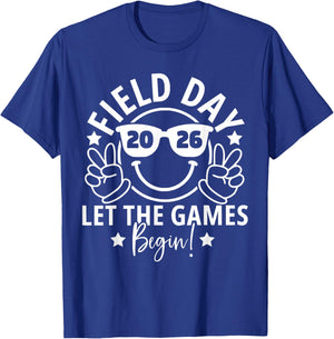 Field Day 2026 Let The Games Begin Men Women Kids T-Shirt - T-Shirt | Royal