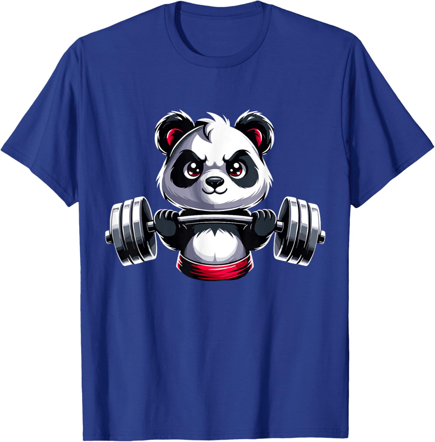 Panda Workout Fitness Gym Bodybuilder Weightlifting T-Shirt - T-Shirt | Royal