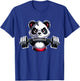 Panda Workout Fitness Gym Bodybuilder Weightlifting T-Shirt - T-Shirt | Royal