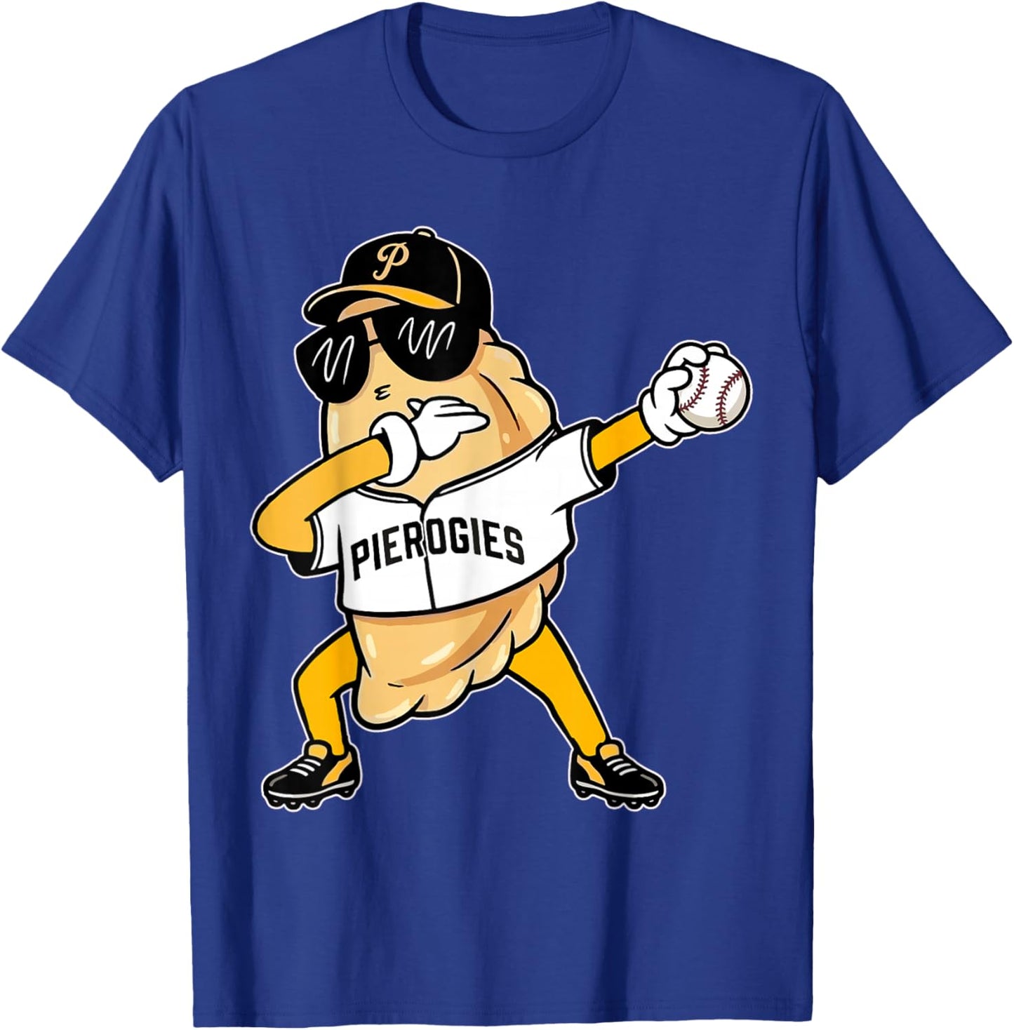 Pittsburgh Pierogies Baseball Fans Funny Meme Men Women Kids T-Shirt - T-Shirt | Royal