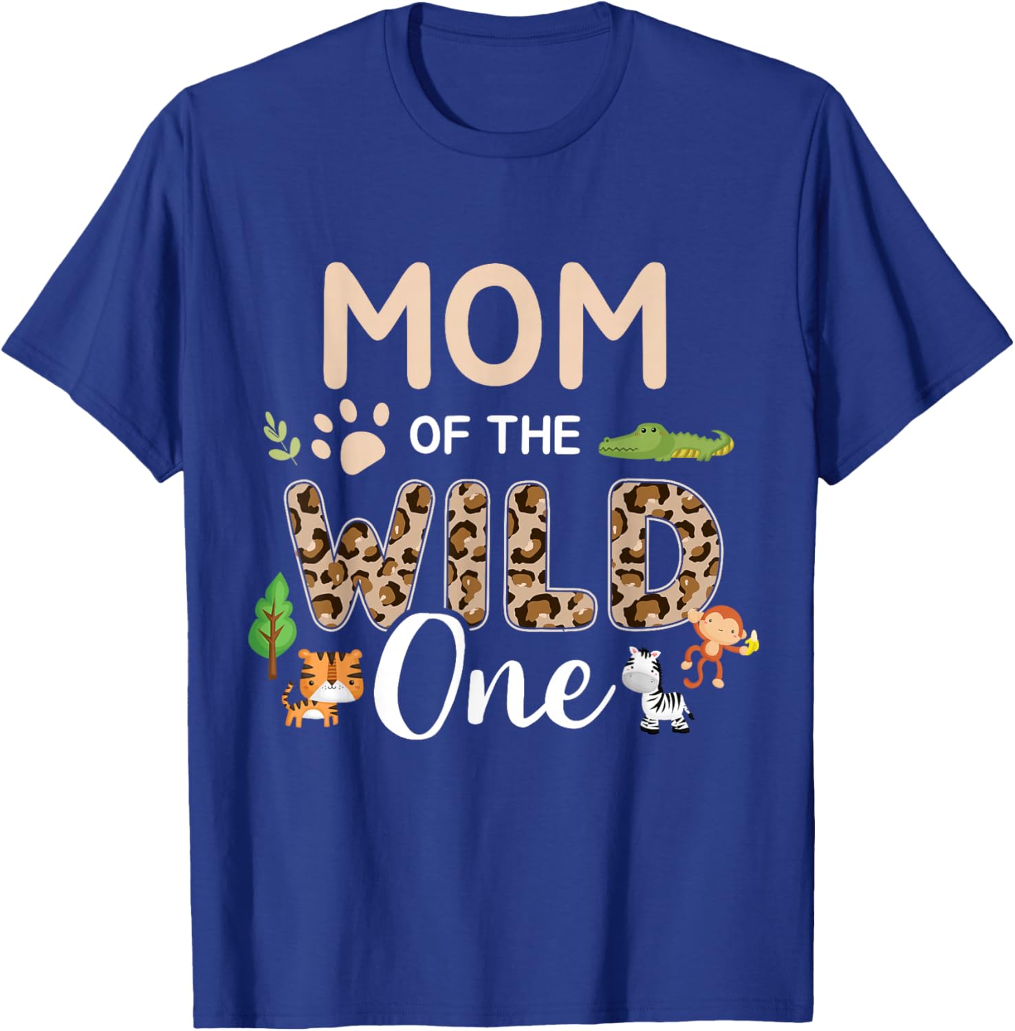 Mom of the wild one birthday girl matching family party T-Shirt - T-Shirt | Royal